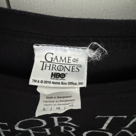 Game of Thrones Black T-shirt size large - Picture 3 of 3